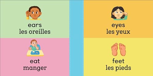 100 First Words for Toddlers: English-French Bilingual: A French Book for Kids