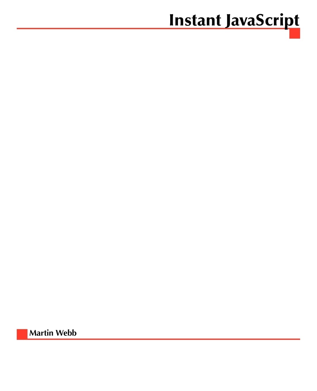 Instant JavaScript