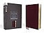 NASB, Thinline Bible, Large Print, Bonded Leather, Burgundy, Red Letter, 1995 Text, Comfort Print