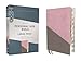 NIV, Personal Size Bible, Large Print, Leathersoft, Pink/Gray, Red Letter, Thumb Indexed, Comfort Print