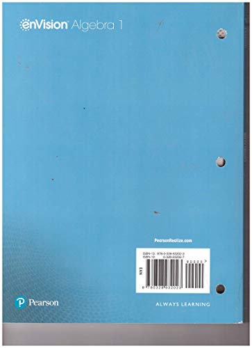 Envision Algebra 1 Assessment Resources