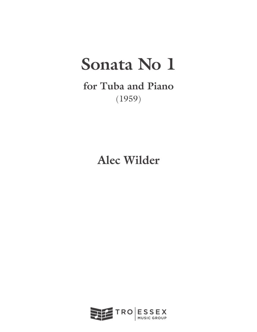 Sonata for Tuba and Piano (1959): Tuba (B.C.)