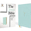 The Jesus Bible, NIV Edition, (With Thumb Tabs to Help Locate the Books of the Bible), Leathersoft, Teal, Thumb Indexed, Comfort Print