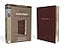 NIV, Reference Bible, Giant Print, Leather-Look, Burgundy, Red Letter, Comfort Print