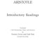 Aristotle: Introductory Readings (Hackett Classics)