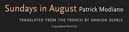 Sundays in August: A Novel (The Margellos World Republic of Letters)