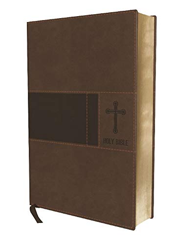 NIV, Gift Bible, Leathersoft, Brown, Red Letter Edition
