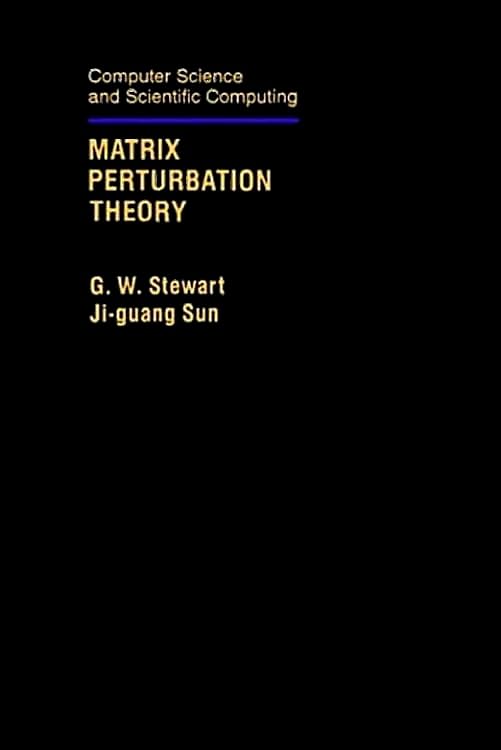 Matrix Perturbation Theory (Computer Science and Scientific Computing)