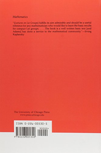 Lectures on Lie Groups (Midway Reprints Series)