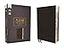 NASB, Thinline Bible, Leathersoft, Black, Red Letter, 2020 Text, Thumb Indexed, Comfort Print