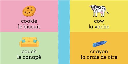 100 First Words for Toddlers: English-French Bilingual: A French Book for Kids