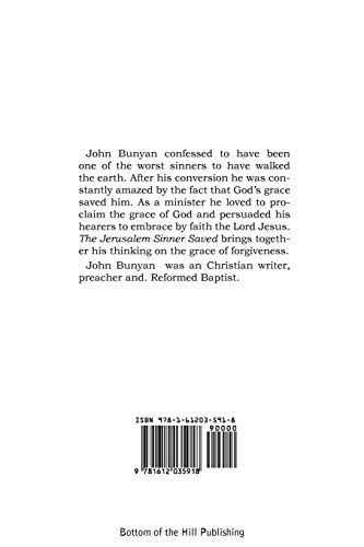 The Jerusalem Sinner Saved — back cover