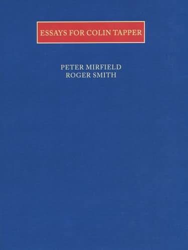 Essays for Colin Tapper