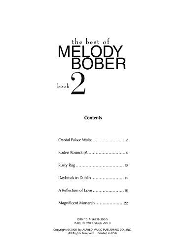 The Best of Melody Bober, Bk 2: Original Piano Compositions