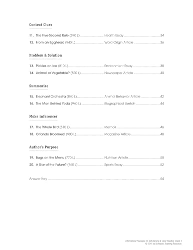 Informational Passages for Text Marking & Close Reading: Grade 4: 20 Reproducible Passages With Text-Marking Activities That Guide Students to Read Strategically for Deep Comprehension