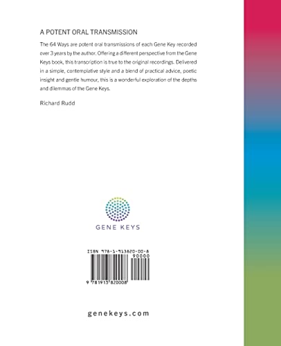 The 64 Ways: Personal Contemplations on the Gene Keys — back cover