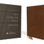 NIV, Thinline Bible, Premium Goatskin Leather, Brown, Premier Collection, Black Letter, Art Gilded Edges, Comfort Print