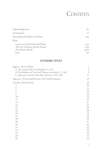 Ancient Rome: An Anthology of Sources
