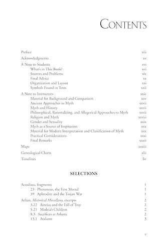 Anthology of Classical Myth: Primary Sources in Translation