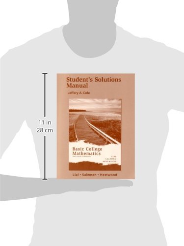 Basic College Mathematics (Student's Solution Manual) — back cover