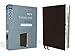 NIV, Thinline Bible, Large Print, Bonded Leather, Black, Red Letter, Thumb Indexed, Comfort Print