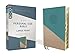 NIV, Personal Size Bible, Large Print, Leathersoft, Teal/Gold, Red Letter, Thumb Indexed, Comfort Print
