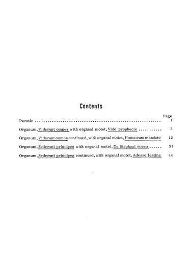 Viderunt omnes and Sederunt: Miniature Score (Kalmus Edition)