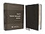 NIV, Wide Margin Bible (A Bible that Welcomes Note-Taking), Premium Goatskin Leather, Black, Premier Collection, Red Letter, Art Gilded Edges, Comfort Print
