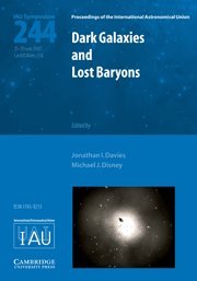 Dark Galaxies and Lost Baryons (IAU S244) (Proceedings of the International Astronomical Union Symposia and Colloquia)