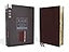 NASB, Thinline Bible, Large Print, Bonded Leather, Burgundy, Red Letter, 1995 Text, Thumb Indexed, Comfort Print
