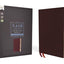 NASB, Thinline Bible, Large Print, Bonded Leather, Burgundy, Red Letter, 1995 Text, Thumb Indexed, Comfort Print