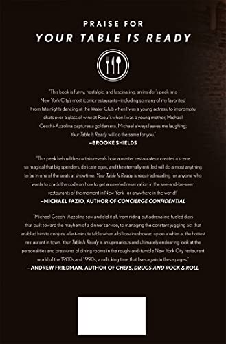 Your Table Is Ready: Tales of a New York City Matre D'