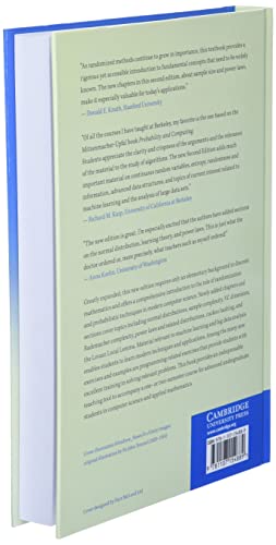 Probability and Computing: Randomization and Probabilistic Techniques in Algorithms and Data Analysis