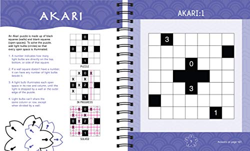 Brain Games - Japanese Puzzles: Includes Sudoku, Mathdoku, Futoshiki, Akari, and More!