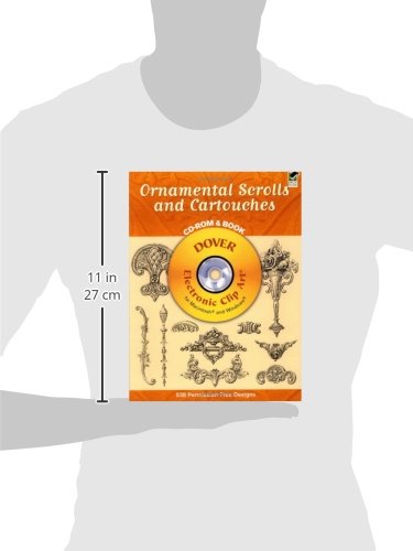 Ornamental Scrolls and Cartouches (Book & CD) (Dover Electronic Clip Art)