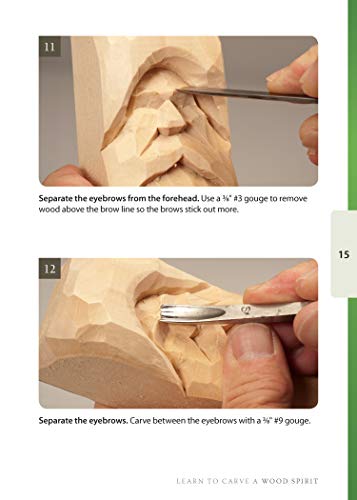 Wood Spirit Study Stick Kit (Learn to Carve Faces with Harold Enlow): Learn to Carve a Wood Spirit Booklet & Wood Spirit Study Stick (Fox Chapel Publishing) Hand-Cast Resin & Step-by-Step Instructions