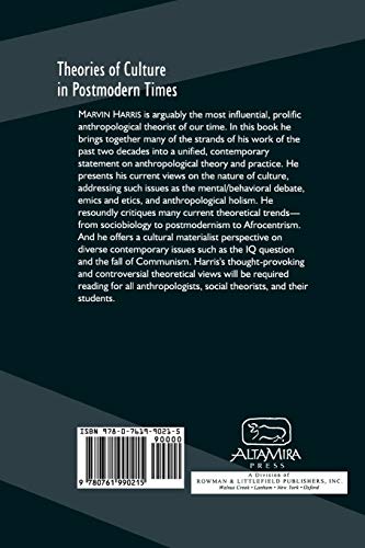 Theories of Culture in Postmodern Times (Communities) by Har