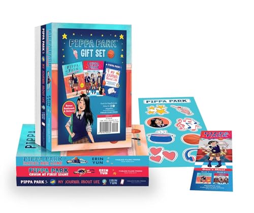 Pippa Park Series Gift Set: Pippa Park Raises Her Game + Pippa Park Crush at First Sight (Chapter Books) + Write-In Journal - Limited Edition