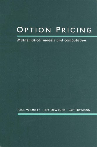 Option pricing: Mathematical models and computation
