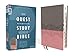 NIV, Quest Study Bible, Leathersoft, Gray/Pink, Thumb Indexed, Comfort Print: The Only Q and A Study Bible