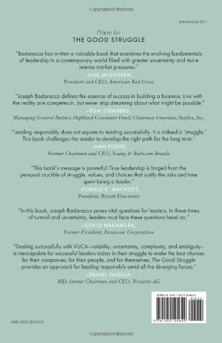The Good Struggle: Responsible Leadership in an Unforgiving World