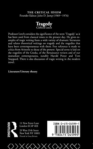 Tragedy (Critical Idiom S)