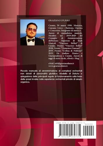 Amministrazione di complessi orchestrali privati (Italian Edition)