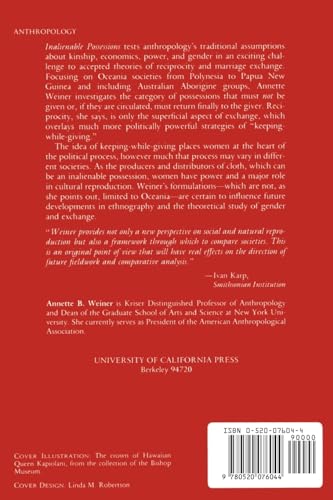 Inalienable Possessions: The Paradox of Keeping-While Giving