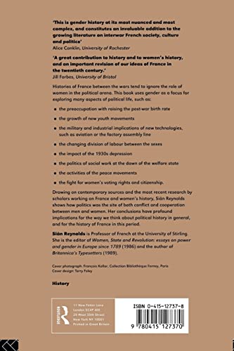 France Between the Wars: Gender and Politics