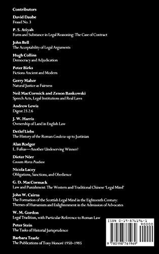 The Legal Mind: Essays For Tony Honoré