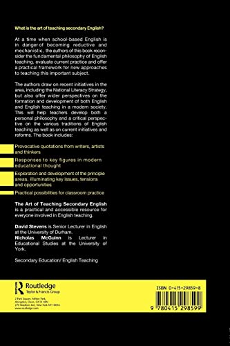 The Art of Teaching Secondary English