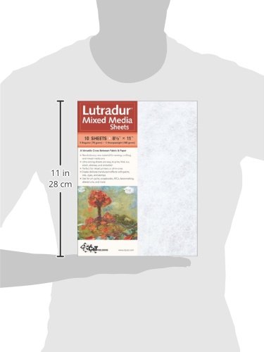 C&T PUBLISHING Lutradur Mixed Media Sheets, 8.5" x 11" - Package of 10