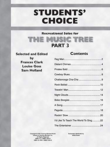 The Music Tree Students' Choice: Part 3