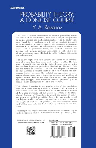 Probability Theory: A Concise Course (Dover Books on Mathematics)